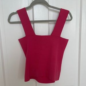 525 Hot pink tank top with open back.